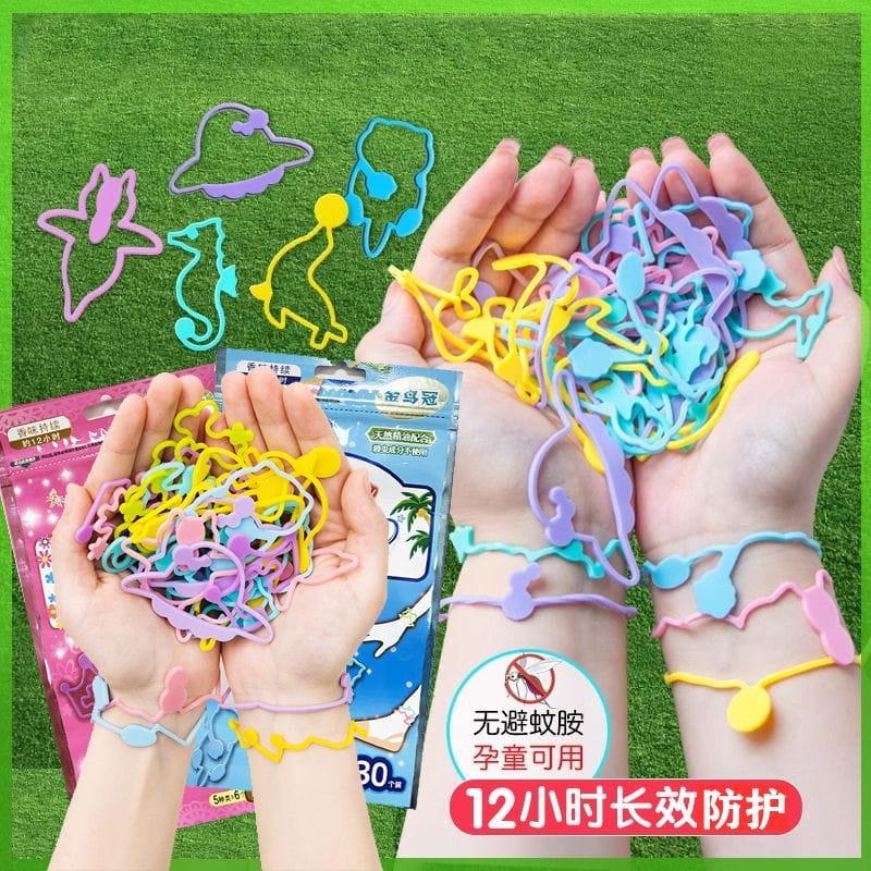 Anti-Mosquito Bracelet for Children, Adults and Infants, Outdoor Portable Anti-Mosquito Patch, Foot and Wristband